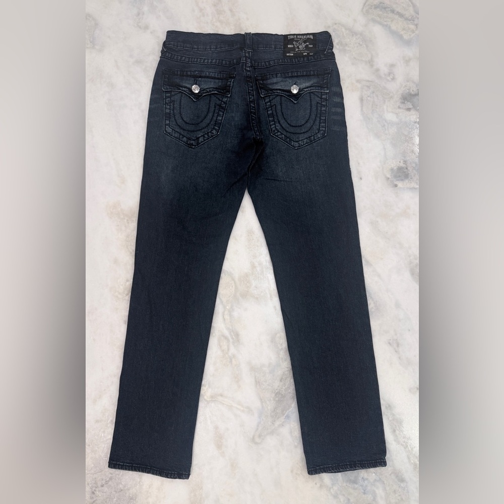 True Religion Geno Flap Big T Jeans Dark Wash Size 32